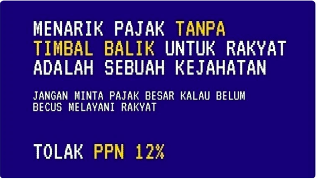 tolak ppn naik